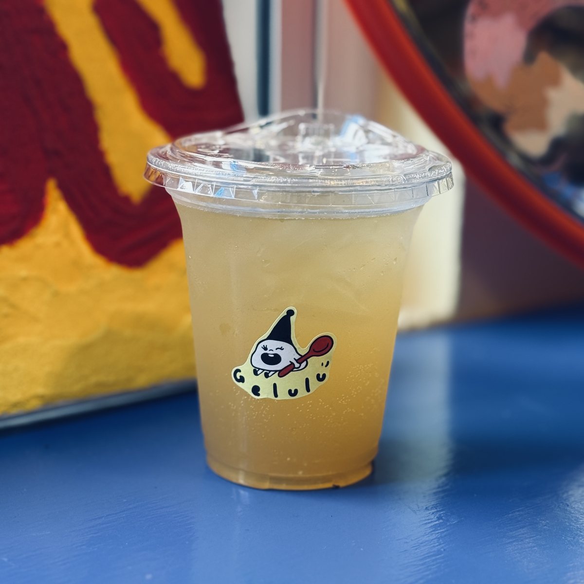 A Yuzu Lemon Fizzy in a Gelulu cup
