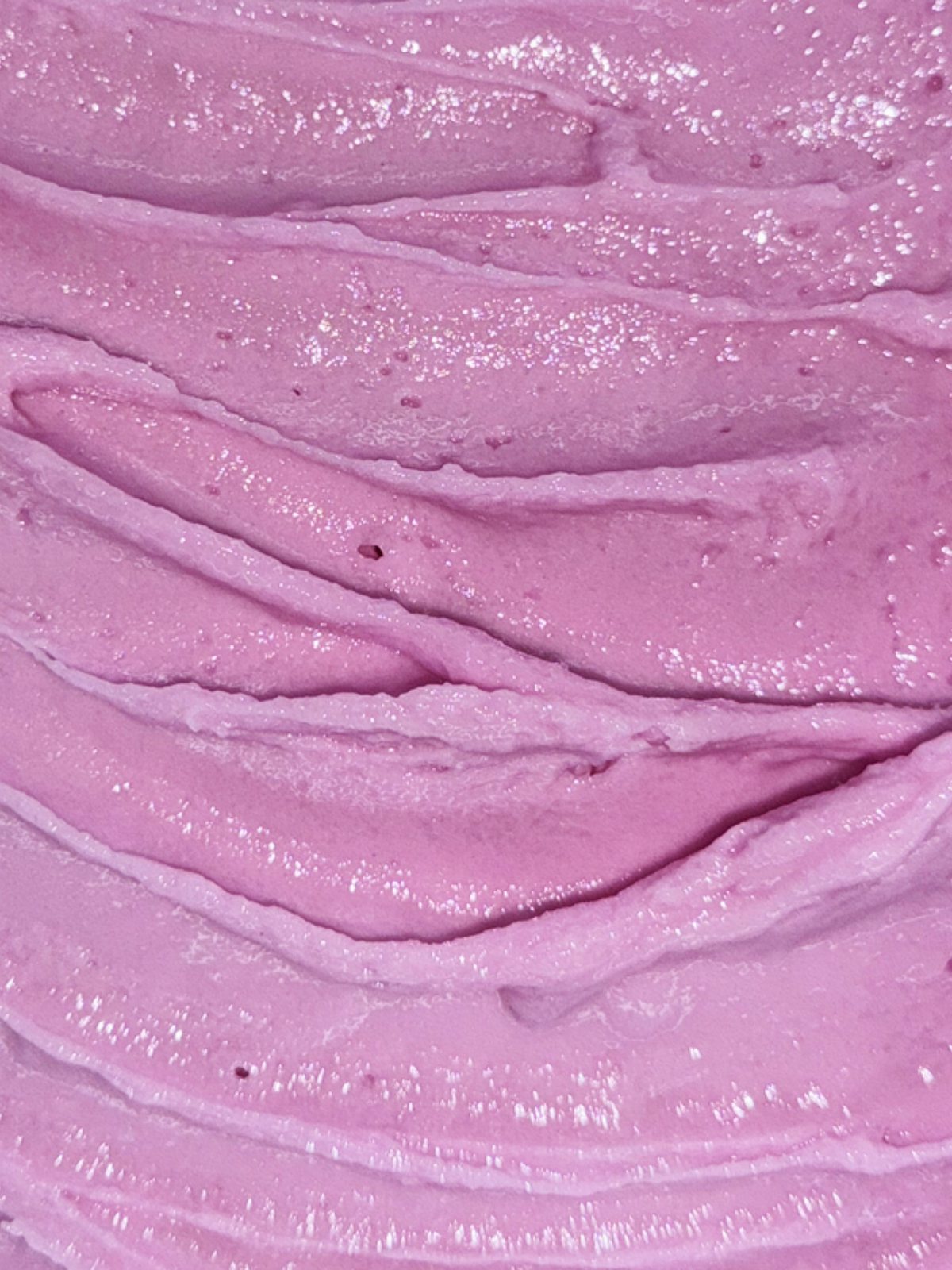 A tray of Lemon Butterfly Pea Sorbet