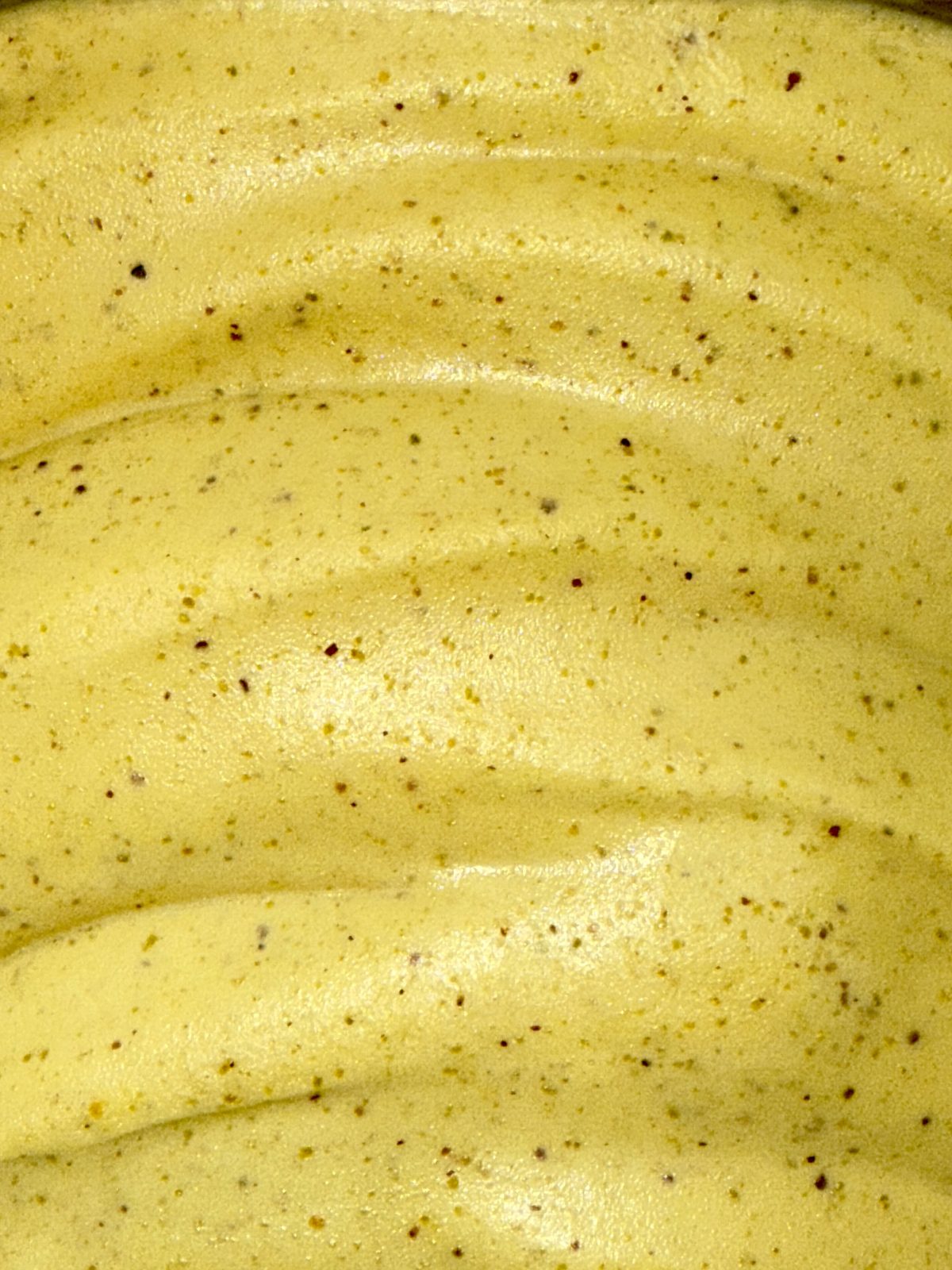 A tray of Pistachio gelato